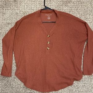 American Eagle Waffle Top